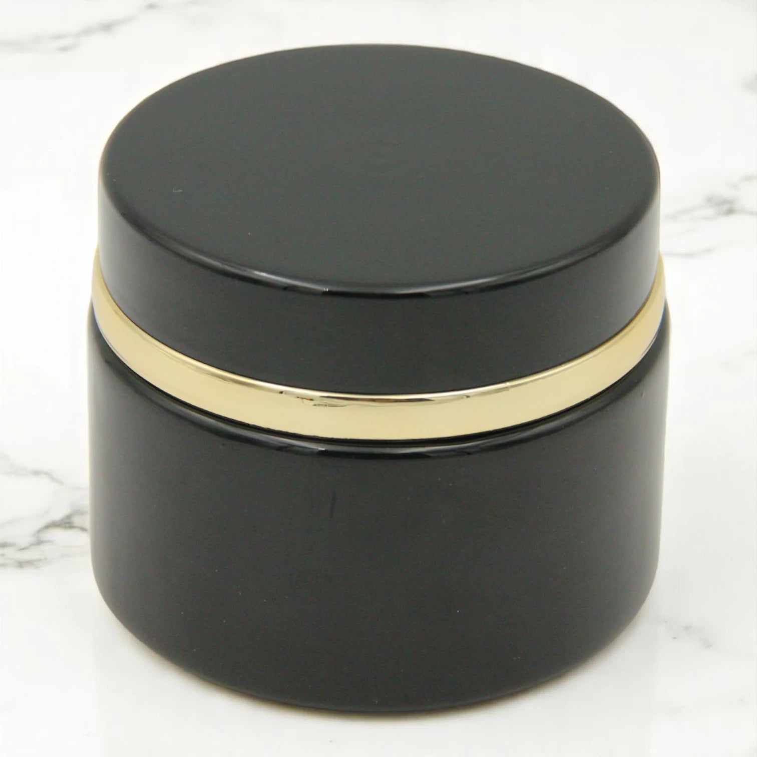 Black & Gold Empty Glass Bakhoor Jar 200ML – Elegant Storage for Oud, Bakhoor & More - Damoo