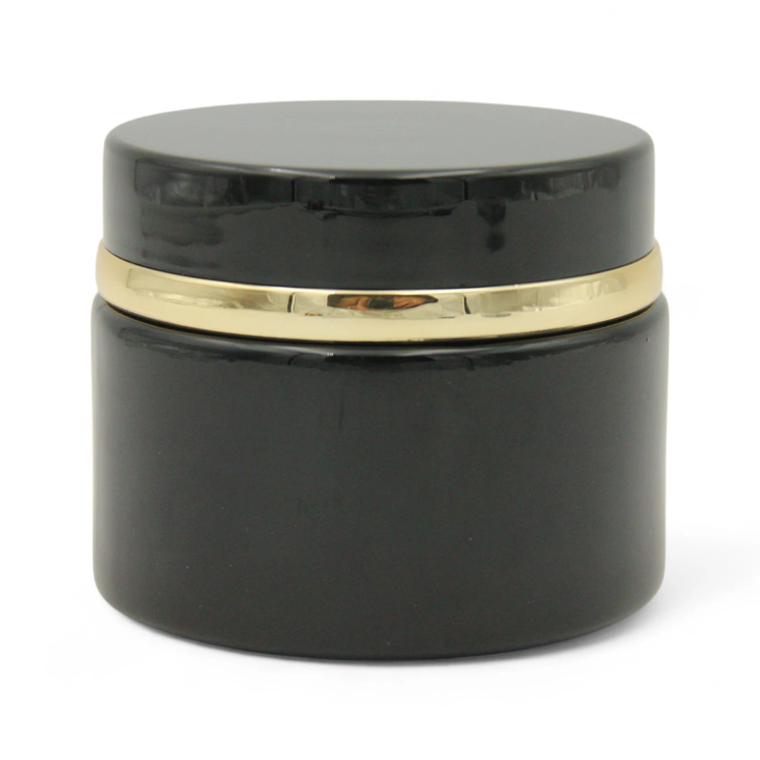 Black & Gold Empty Glass Bakhoor Jar 200ML – Elegant Storage for Oud, Bakhoor & More - Damoo