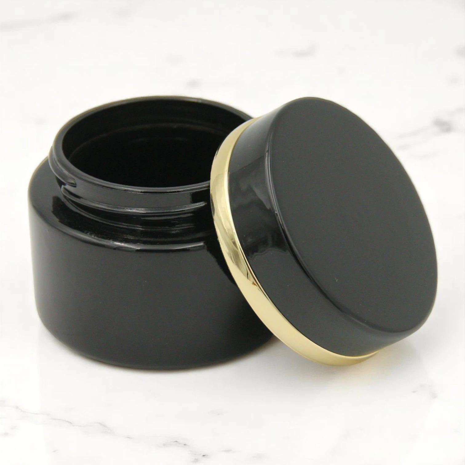 Black & Gold Empty Glass Bakhoor Jar 200ML – Elegant Storage for Oud, Bakhoor & More - Damoo