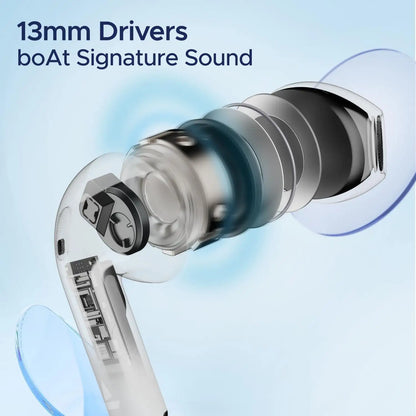 boAt Airdopes Alpha TWS Earbuds with 35H Playback, ASAP Charge, BEAST Gaming Mode, ENx Noise Reduction, IPX5 Water Resistance & boAt Signature Sound – Wireless Earbuds for iPhone & Android - Damoo