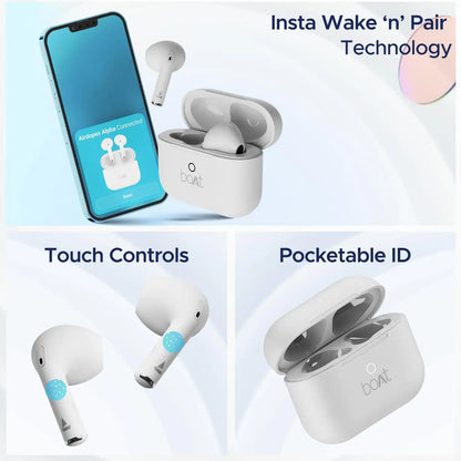 boAt Airdopes Alpha TWS Earbuds with 35H Playback, ASAP Charge, BEAST Gaming Mode, ENx Noise Reduction, IPX5 Water Resistance & boAt Signature Sound – Wireless Earbuds for iPhone & Android - Damoo