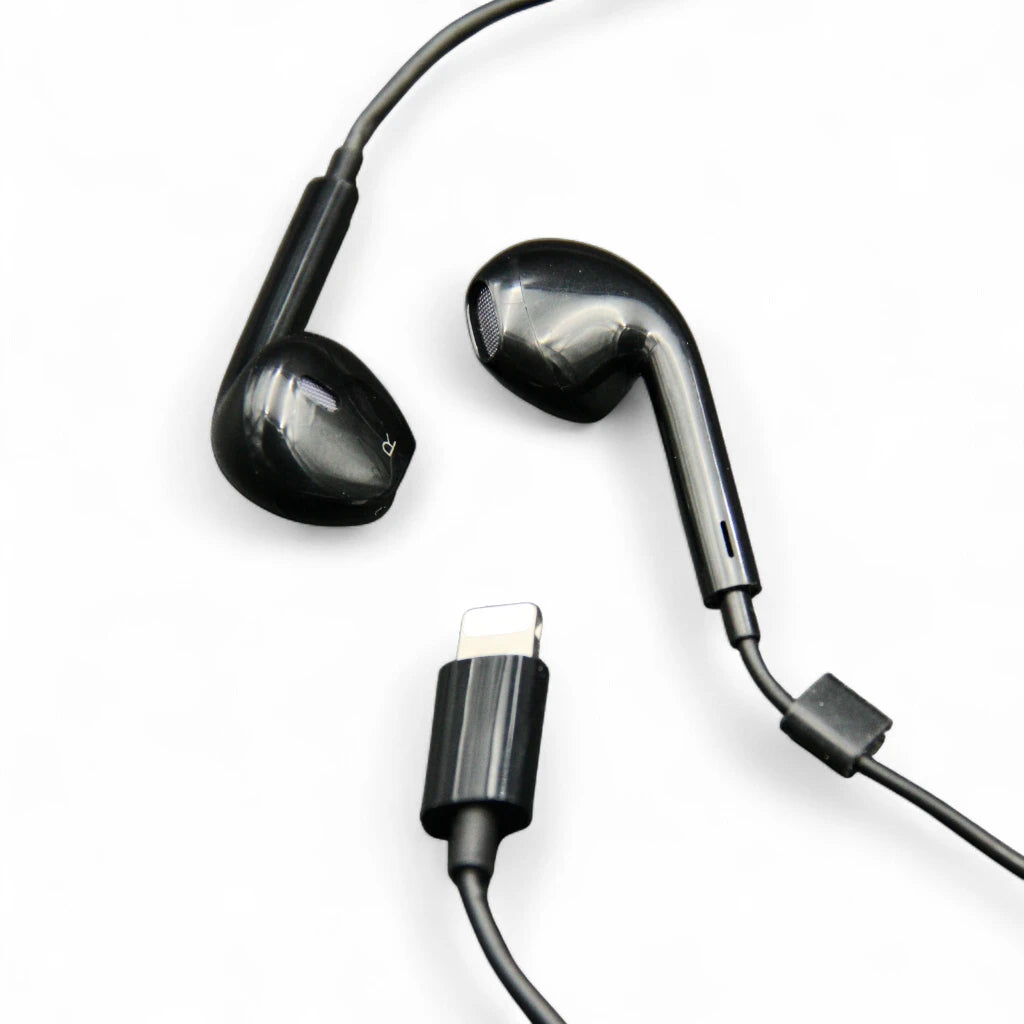 Borofone Lightning Earphones (1 m) – HD Sound, Comfortable Fit, Compatible with All lightning Devices including iPhone Series - Damoo