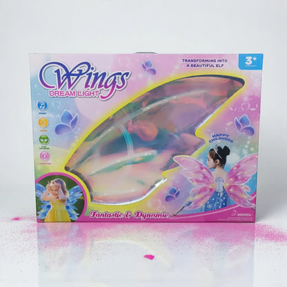 Butterfly Wings with Lights & Melodies – Glowing Fairy Costume Wings for Kids | Magical Dress-Up Toy with Music & Adjustable Straps,
