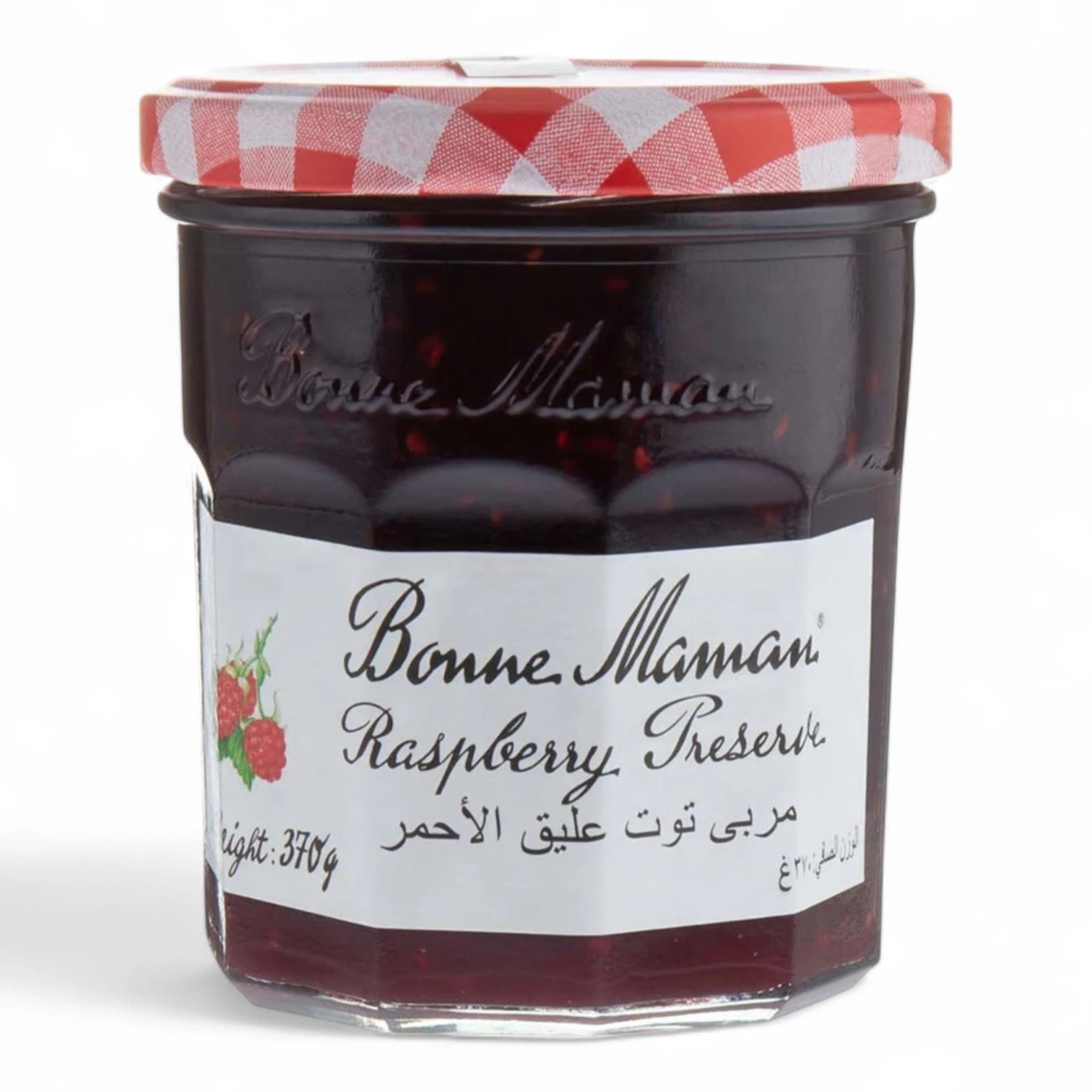 Bonne Maman Raspberry Jam – Classic French Fruit Preserve, Natural Ingredients, Vegan Friendly – 370g Glass Jar - Damoo