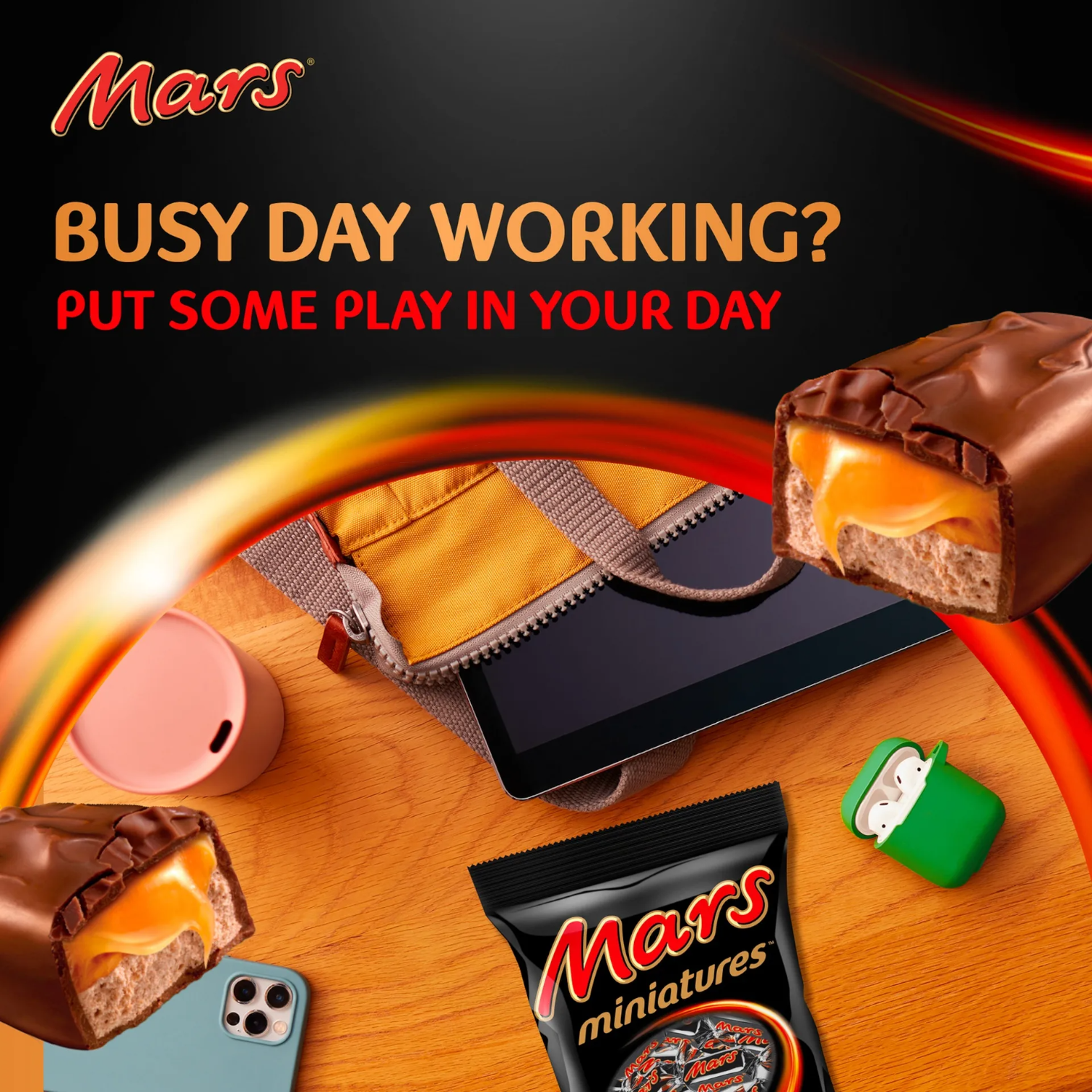 Mars Miniatures Classic Milk Chocolate with Nougat & Caramel, Bite-Size Individually Wrapped Chocolate Pieces for Everyday Snacking & Sharing (150g) - Damoo