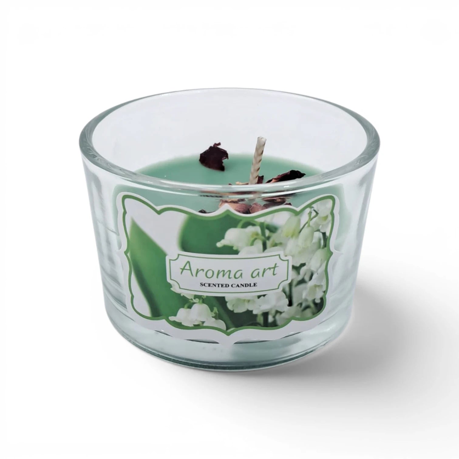 Aroma Art Scented Candle in Glass Jar – Long Lasting Aromatherapy Candle with Multiple Fragrance Options for Home, Bedroom, Spa & Relaxation Décor (5H x 7.5W x 7.5L CM) - Damoo
