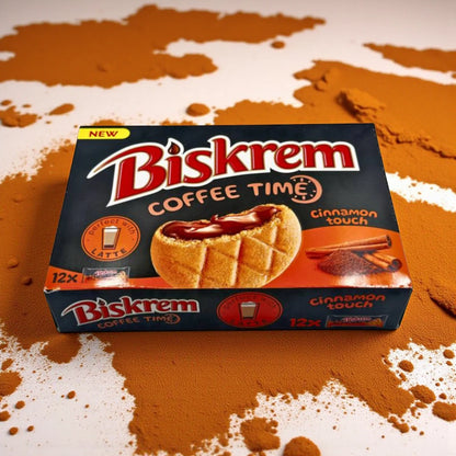 Ülker Biskrem Cinnamon Cookies – 36g x 12 Pack | Crunchy Biscuits with Smooth Cinnamon Filling | Sweet & Spiced Snack | Perfect for Sharing at Home, School or Travel - Damoo