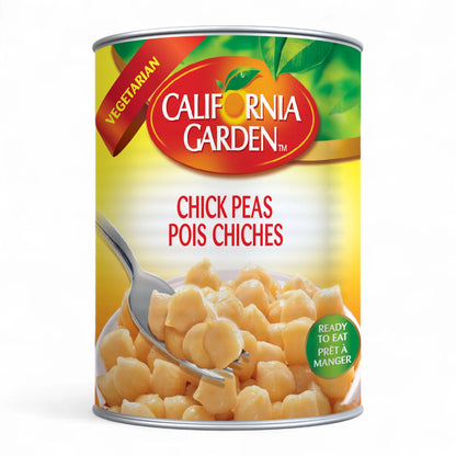 California Garden Cooked Chickpeas – Ready-to-Eat, High-Protein Plant-Based Legumes for Quick Meals, Salads, and Healthy Recipes - Damoo