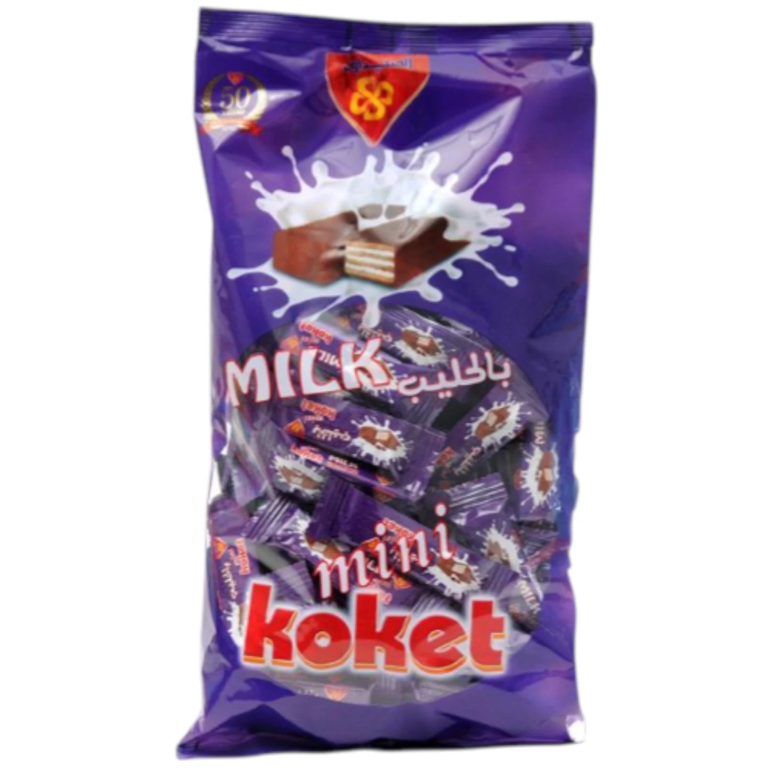 Al Seedawi Mini Koket Milk Chocolate Wafer – Bite-Sized Cream-Filled Snacks for Kids & Adults, Family Pack - Damoo