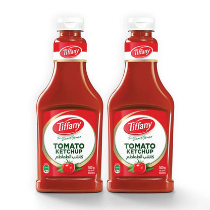 Tiffany Tomato Ketchup Value Pack 2 x 500g – Rich & Tangy Flavor, Smooth Texture, Perfect for Dips & Meals - Damoo