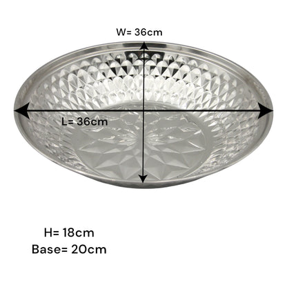 Classic Dome-Lid Stainless Steel Food Warmer – Traditional Insulated Hot Pot for Majlis, Buffet, or Family Gatherings - Damoo