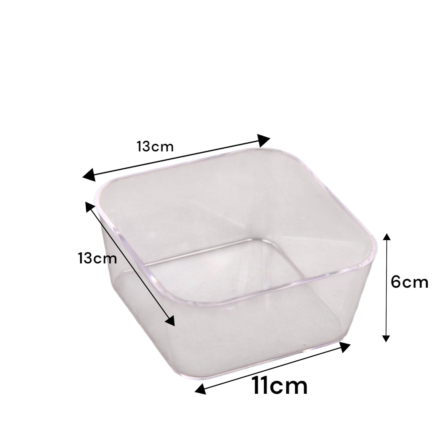 Clear Acrylic Candy Box with 4-Section Divider – Elegant Multi-Compartment Dish for Sweets, Nuts, and Dates - Damoo