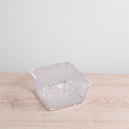 Clear Acrylic Candy Box with Lid – 6-Compartment Rectangular Snack Organizer – Elegant Storage for Chocolates, Dates, Nuts & Sweets – Modern Decorative Serving Tray - Damoo
