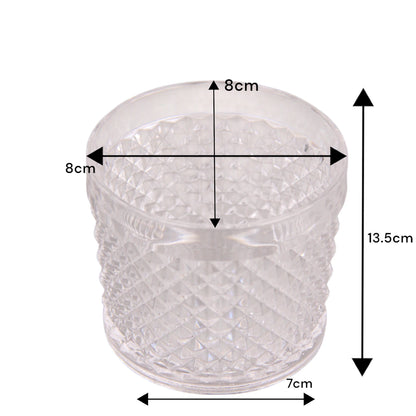 Clear Acrylic Salad Bowl Set with Dome Lid & Dip Compartment – Elegant Serving Dish with Tongs for Parties, Picnics & Summer Events - Damoo