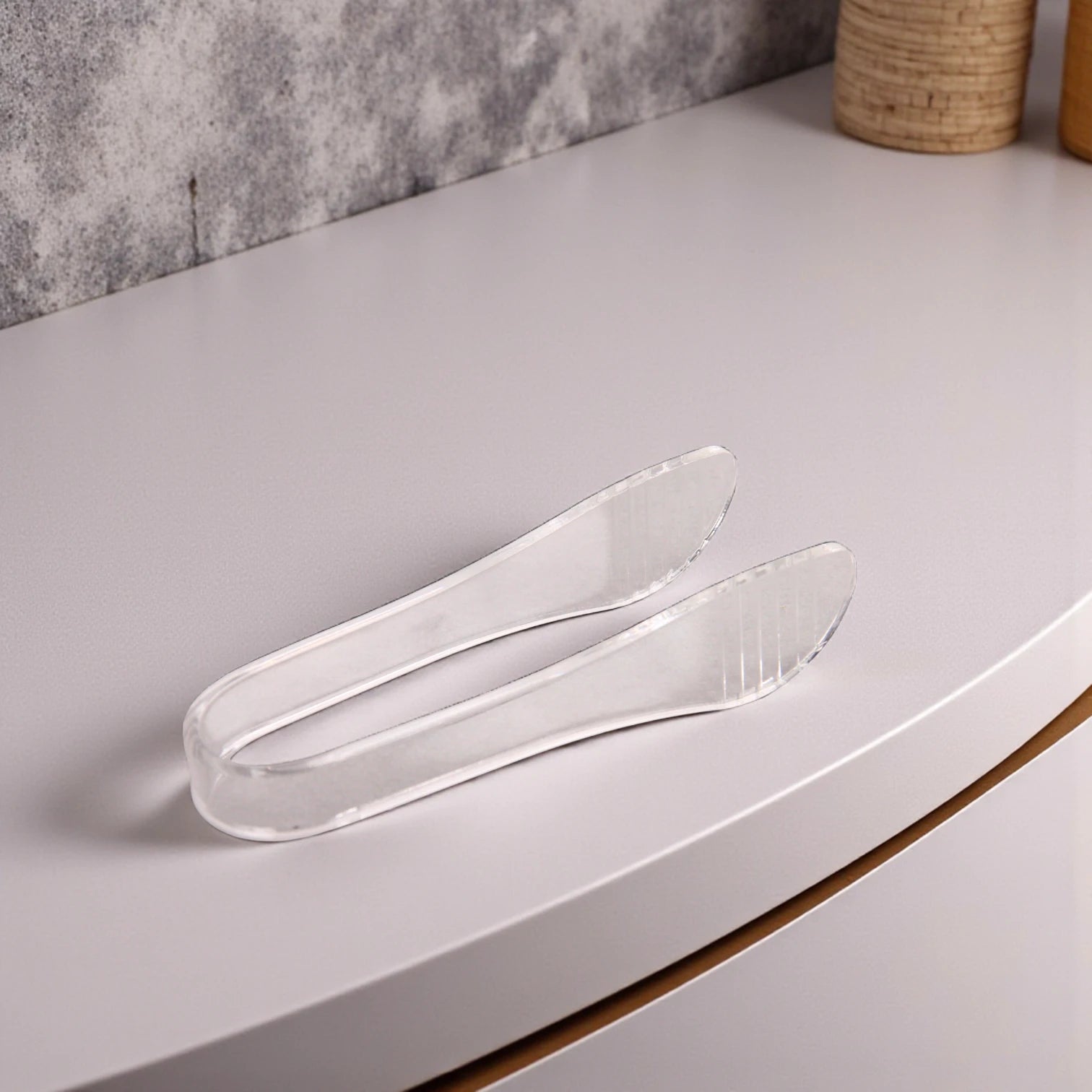 Clear Acrylic Salad Bowl Set with Dome Lid & Dip Compartment – Elegant Serving Dish with Tongs for Parties, Picnics & Summer Events - Damoo