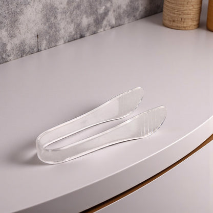 Clear Acrylic Salad Bowl Set with Dome Lid & Dip Compartment – Elegant Serving Dish with Tongs for Parties, Picnics & Summer Events - Damoo