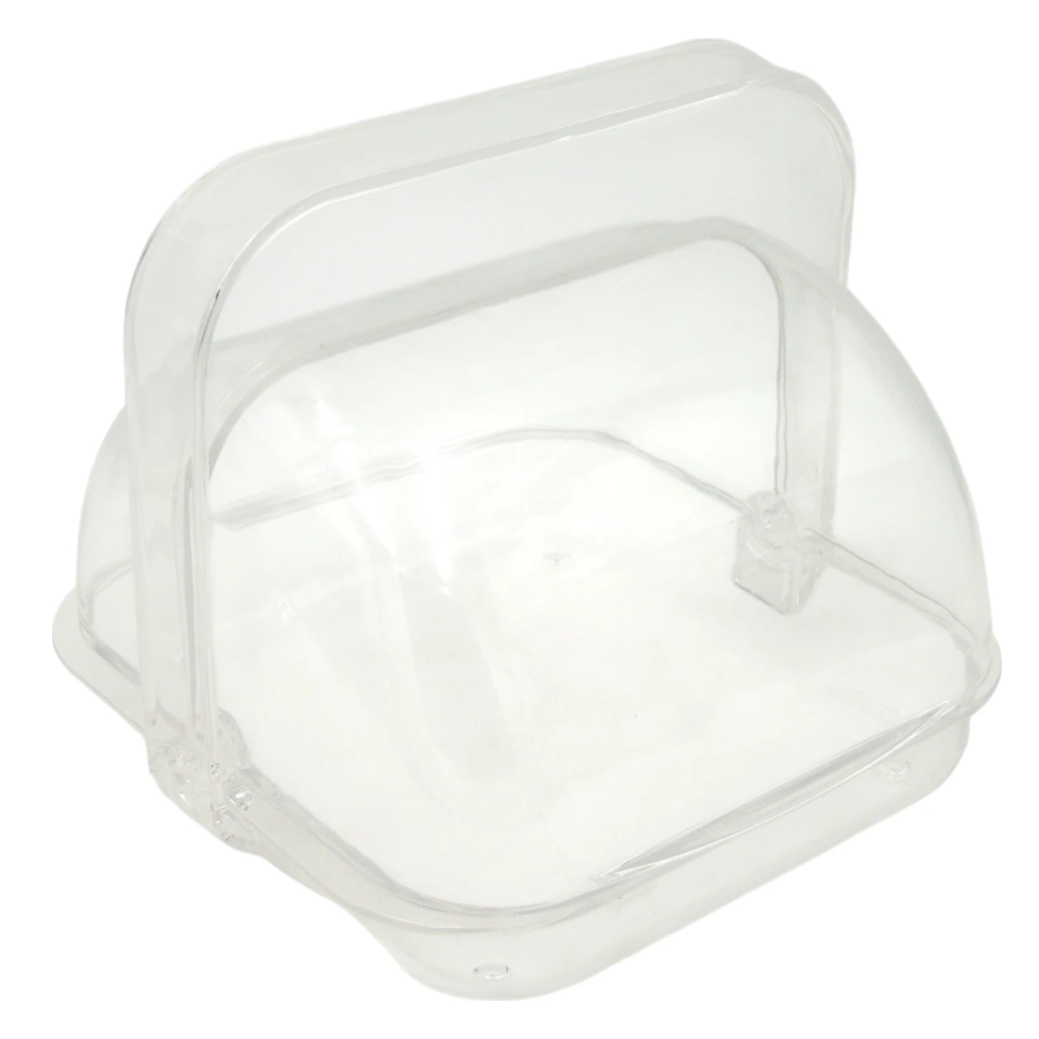 Clear Acrylic Snack Basket with Handle – Lightweight Covered Serving Box for Sweets, Fruits, and Pastries - Damoo