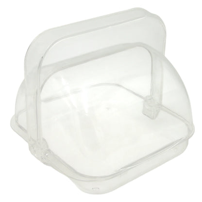 Clear Acrylic Snack Basket with Handle – Lightweight Covered Serving Box for Sweets, Fruits, and Pastries - Damoo