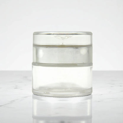 Clear Empty Bakhoor Glass Storage Jar with Silver Lid 50ML – Mini Multipurpose Storage Container for Oud, Spices & More - Damoo
