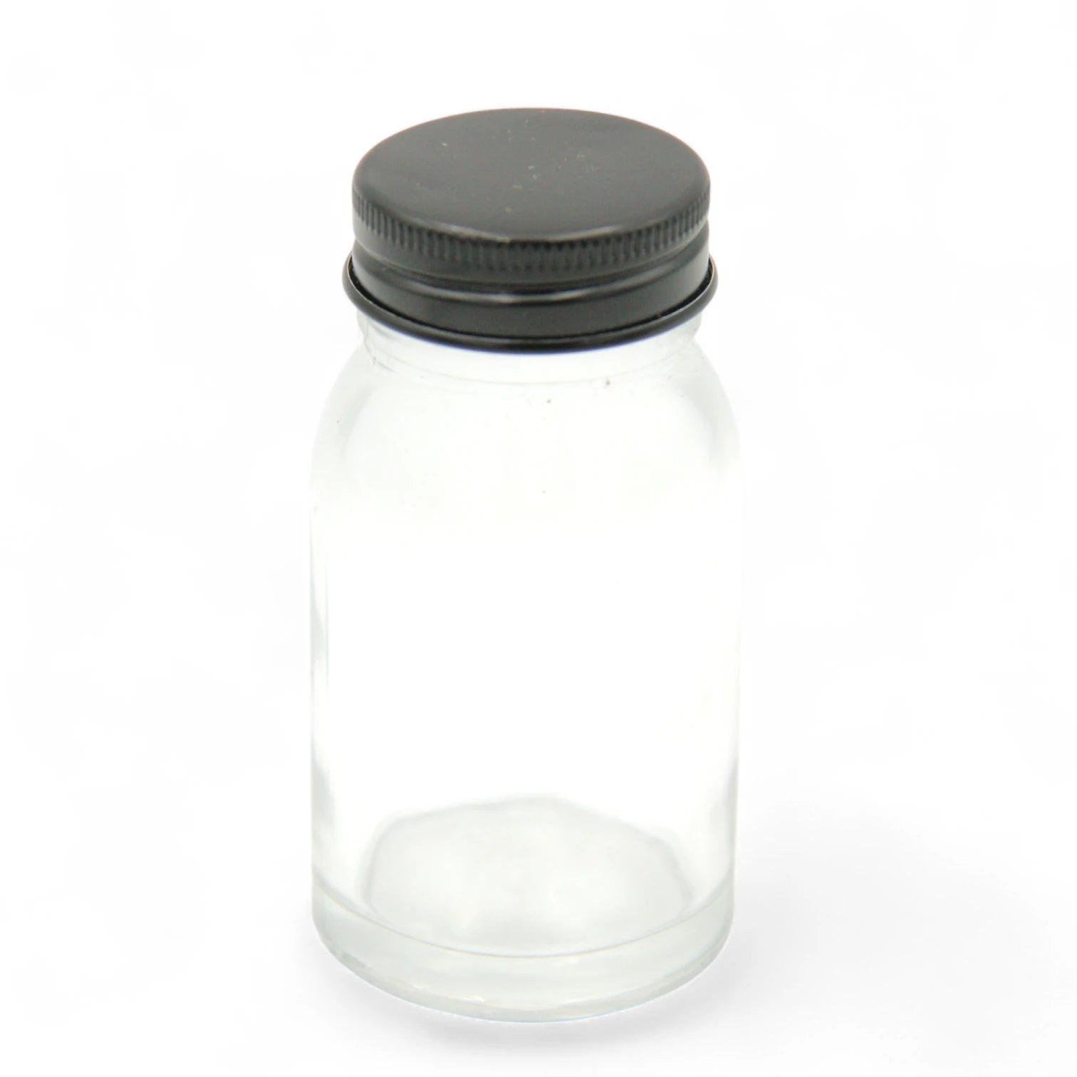 Clear Glass Jar with Black Screw Lid – Reusable Storage Container for Spices, Powders, Creams, or DIY Products | 80 ml - Damoo