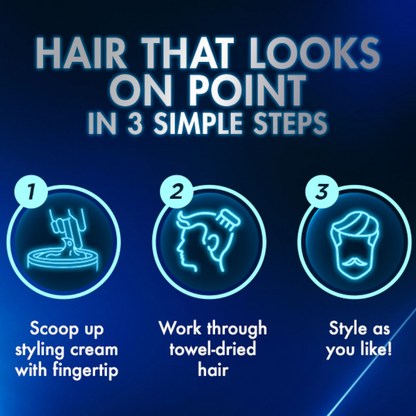 Clear Men Soft Styling Cream – Cool Sport Menthol – 275ml | Anti-Dandruff Hair Cream with Icy Fresh Scent | Lightweight, Non-Greasy Hold for Casual Styles - Damoo