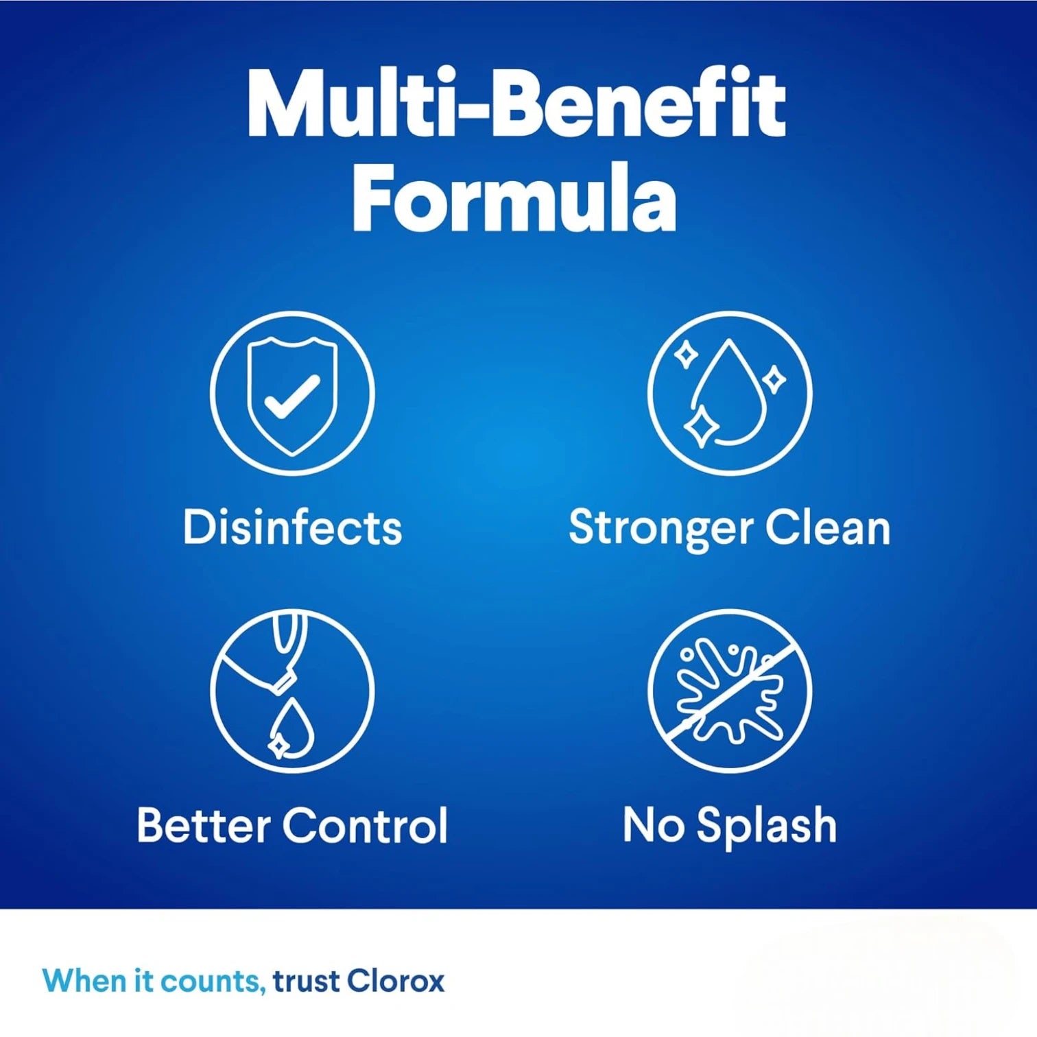 Clorox Platinum Bleach 2 x 1.89L | Thick Splash-Less Formula | Kills 99.9% of Germs | Powerful Stain Remover & Disinfectant | Crisp Lemon Scent | Multi-Surface Cleaner - Damoo