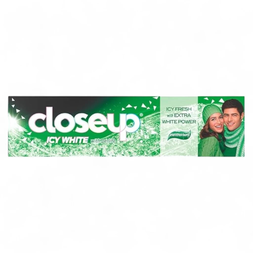 Closeup Icy White Menthol Burst Toothpaste 2 Pcs Pack Each 75 ML  | Extra Whitening with Perlite Formula & 12-Hour Fresh Breath - Damoo