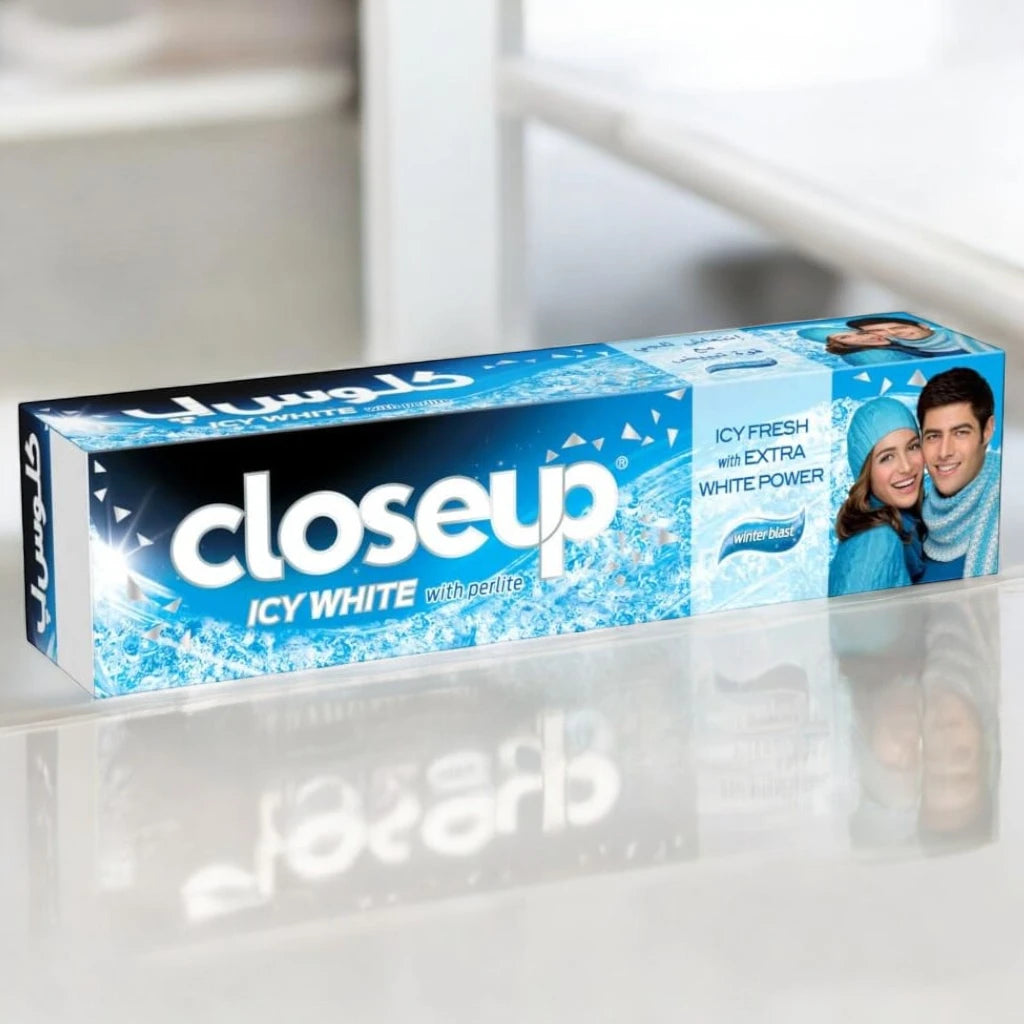 Closeup Icy White Winterblast Toothpaste 2pcs 75ml – Extra Whitening & 12-Hour Fresh Breath Formula for Adults - Damoo