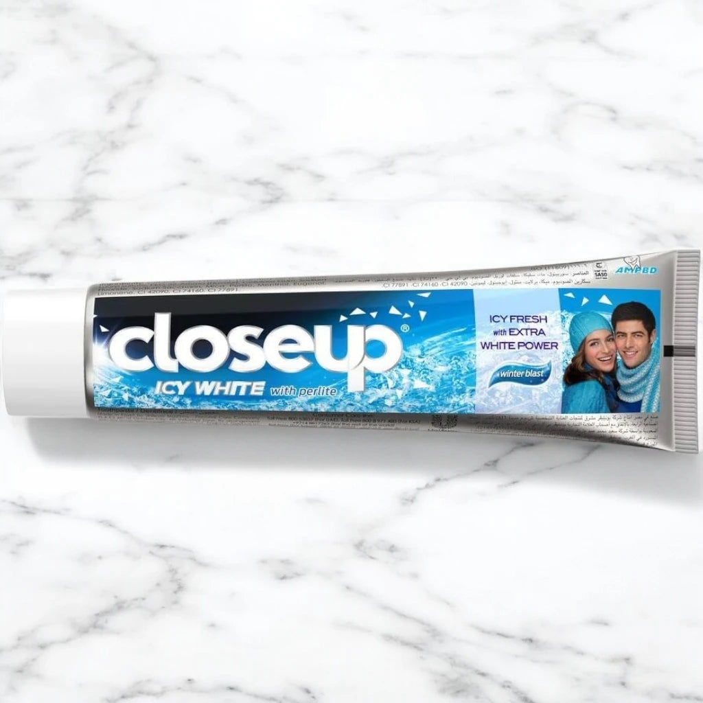 Closeup Icy White Winterblast Toothpaste 2pcs 75ml – Extra Whitening & 12-Hour Fresh Breath Formula for Adults - Damoo
