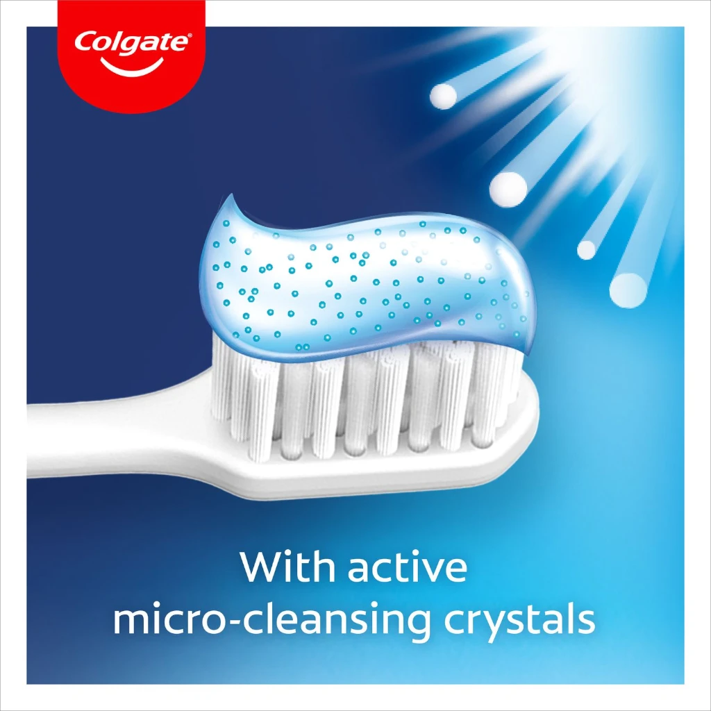 Colgate Advanced White Toothpaste 2 Pcs Pack – 100ml | Micro-Cleansing Crystals for Whiter Teeth in 14 Days | Cavity Protection & Long-Lasting Fresh Breath - Damoo