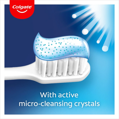 Colgate Advanced White Toothpaste 2 Pcs Pack – 100ml | Micro-Cleansing Crystals for Whiter Teeth in 14 Days | Cavity Protection & Long-Lasting Fresh Breath - Damoo