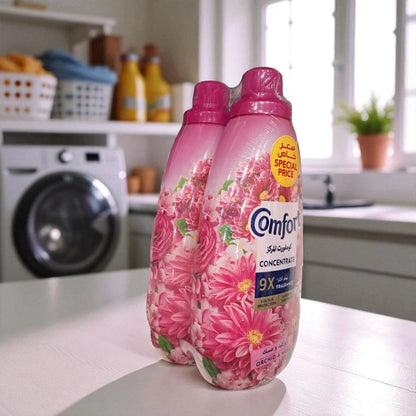 Comfort Concentrate Fabric Softener – Orchid & Musk Scent, 9X Fragrance, Superior Softness & Color Protection – 1L x 2 Bottles - Damoo