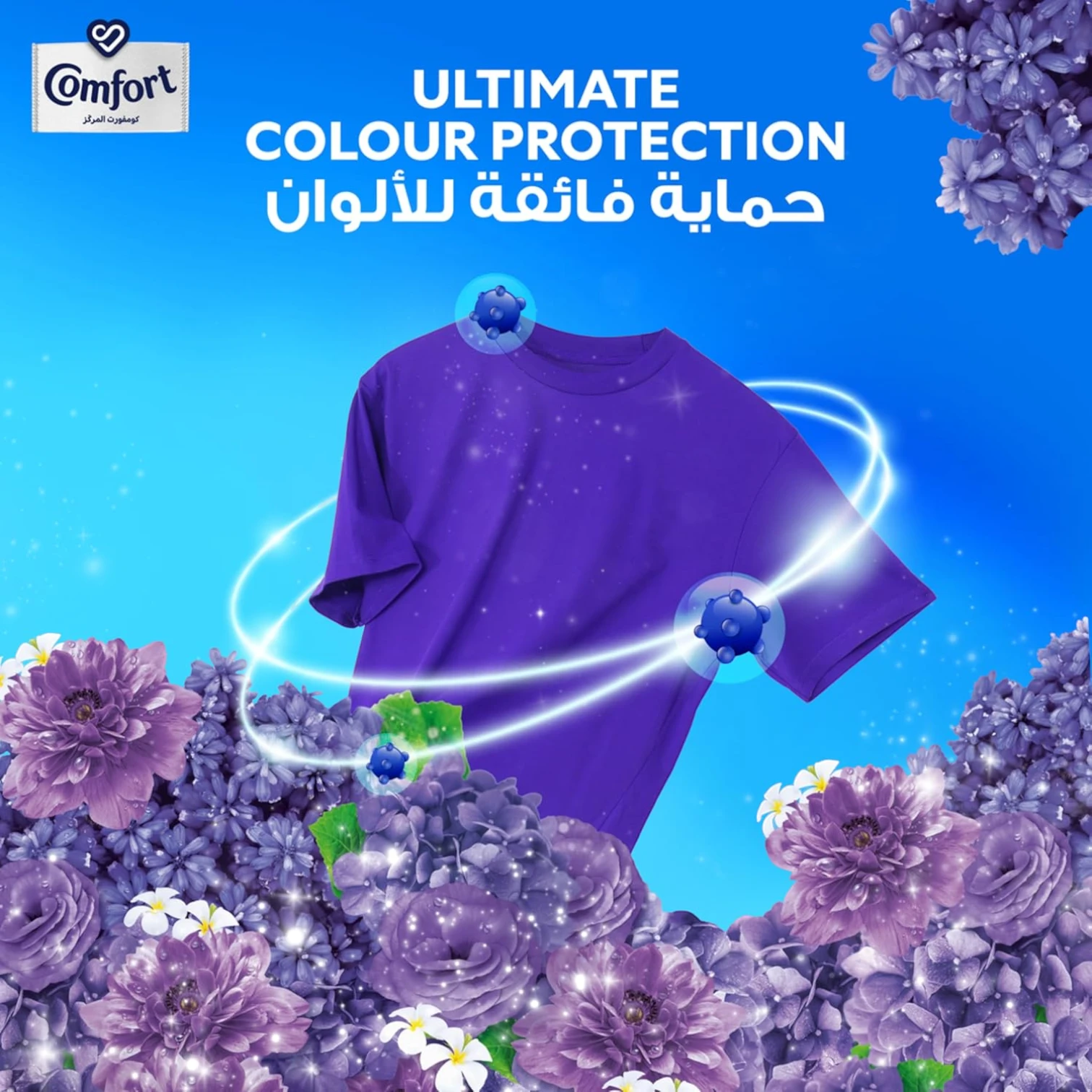 Comfort Concentrated Fabric Softener Lavender & Magnolia – 2 x 1L Twin Pack – 9x Fragrance Boost & 11-in-1 Fabric Care Benefits - Damoo