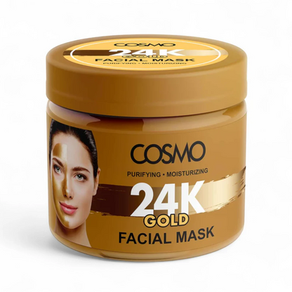Cosmo 24K Gold Facial Mask 200g – Anti-Aging, Hydrating & Brightening Face Mask for Glowing Skin - Damoo