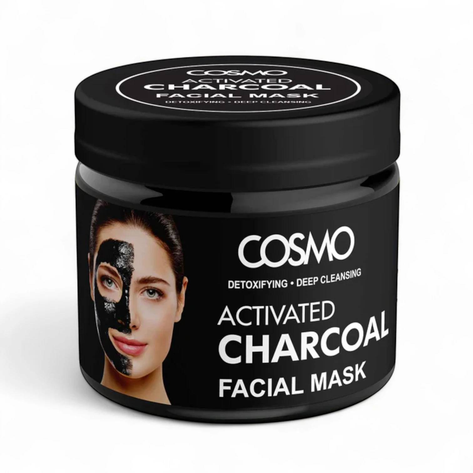 Cosmo Activated Charcoal Face Mask 200g – Deep Pore Cleansing, Oil Control & Blackhead Removal for Clear, Radiant Skin - Damoo