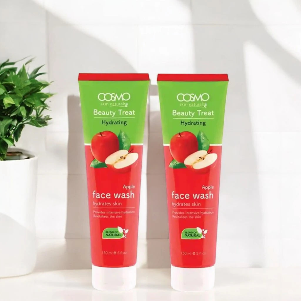 COSMO Beauty Treat Hydrating Apple Face Wash 150ml – Deep Moisturizing Cleanser for All Skin Types | Revitalizes & Nourishes | Unisex | Cruelty-Free & Paraben-Free - Damoo