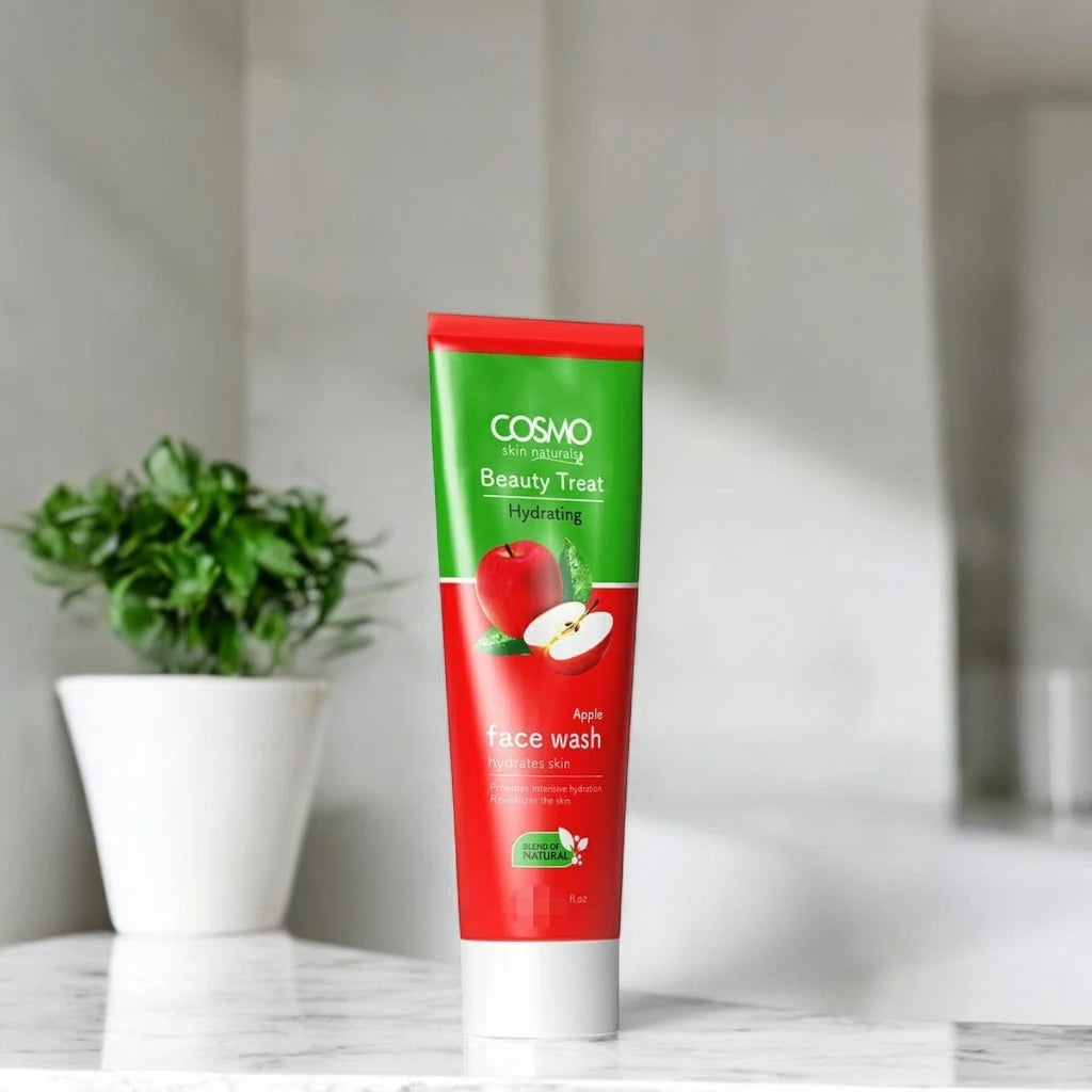 COSMO Beauty Treat Hydrating Apple Face Wash 150ml – Deep Moisturizing Cleanser for All Skin Types | Revitalizes & Nourishes | Unisex | Cruelty-Free & Paraben-Free - Damoo