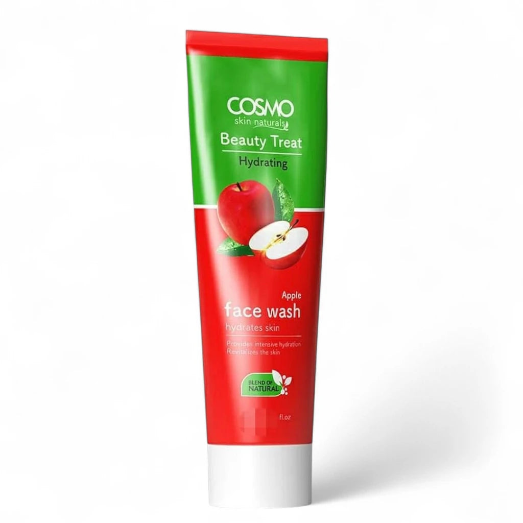 COSMO Beauty Treat Hydrating Apple Face Wash 150ml – Deep Moisturizing Cleanser for All Skin Types | Revitalizes & Nourishes | Unisex | Cruelty-Free & Paraben-Free - Damoo