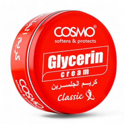COSMO Classic Glycerin Cream 400ml – Deep Moisturizing Face & Body Cream with Bisabolol, Vitamin E & Silk Peptide | Lightweight, Non-Greasy | For All Skin Types - Damoo