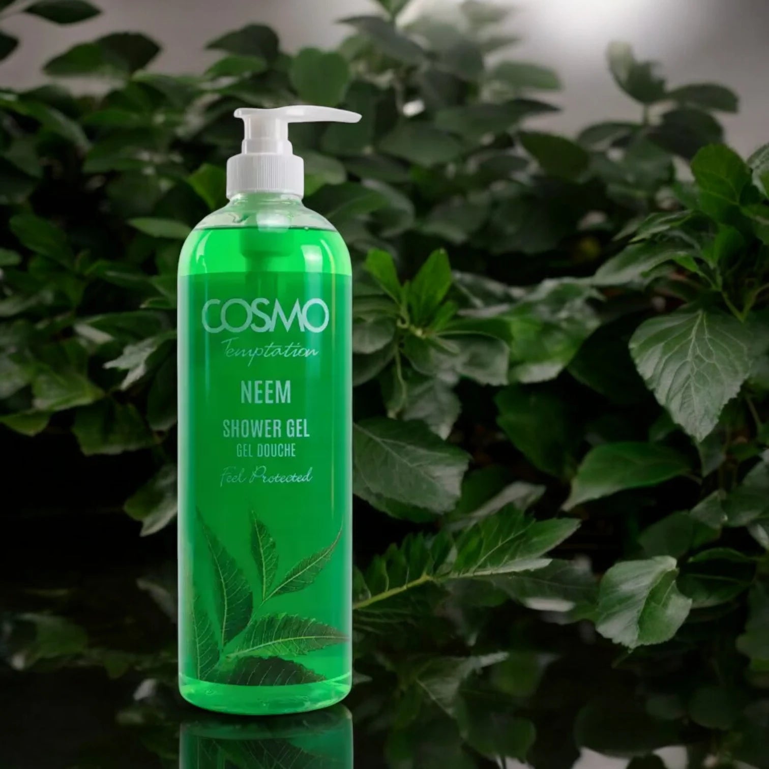 Cosmo Natural Neem Shower Gel 1000ml – Antibacterial & Hydrating Body Wash with Neem Extract for All Skin Types - Damoo