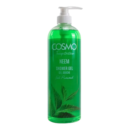 Cosmo Natural Neem Shower Gel 1000ml – Antibacterial & Hydrating Body Wash with Neem Extract for All Skin Types - Damoo