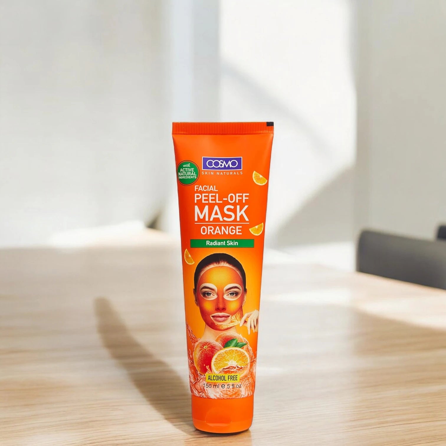 Cosmo Skin Naturals Orange Facial Mask – 150ml | Brightening Clay Mask with Natural Orange Extracts | Alcohol-Free & Enriched with Active Botanicals | For Radiant Skin - Damoo