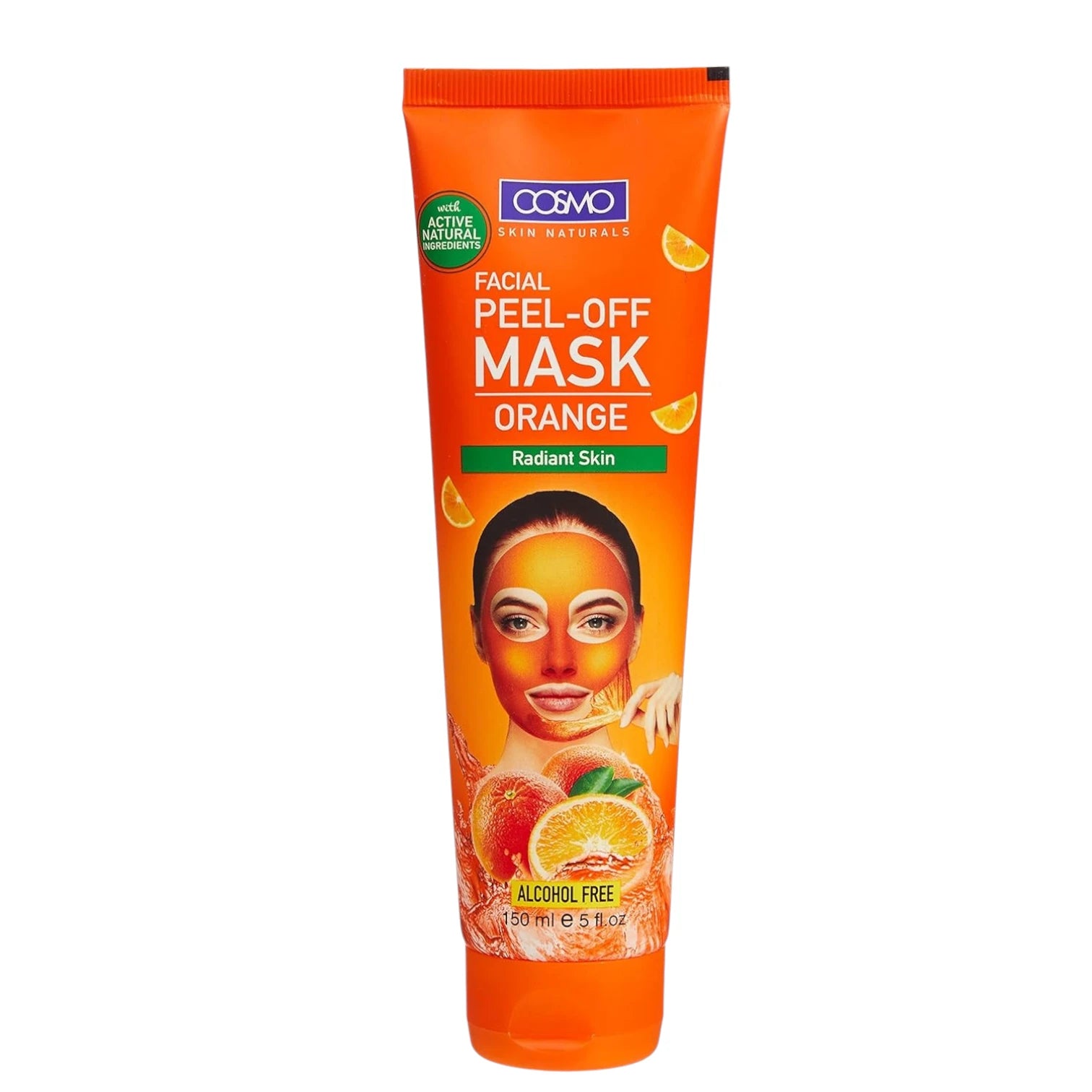 Cosmo Skin Naturals Orange Facial Mask – 150ml | Brightening Clay Mask with Natural Orange Extracts | Alcohol-Free & Enriched with Active Botanicals | For Radiant Skin - Damoo