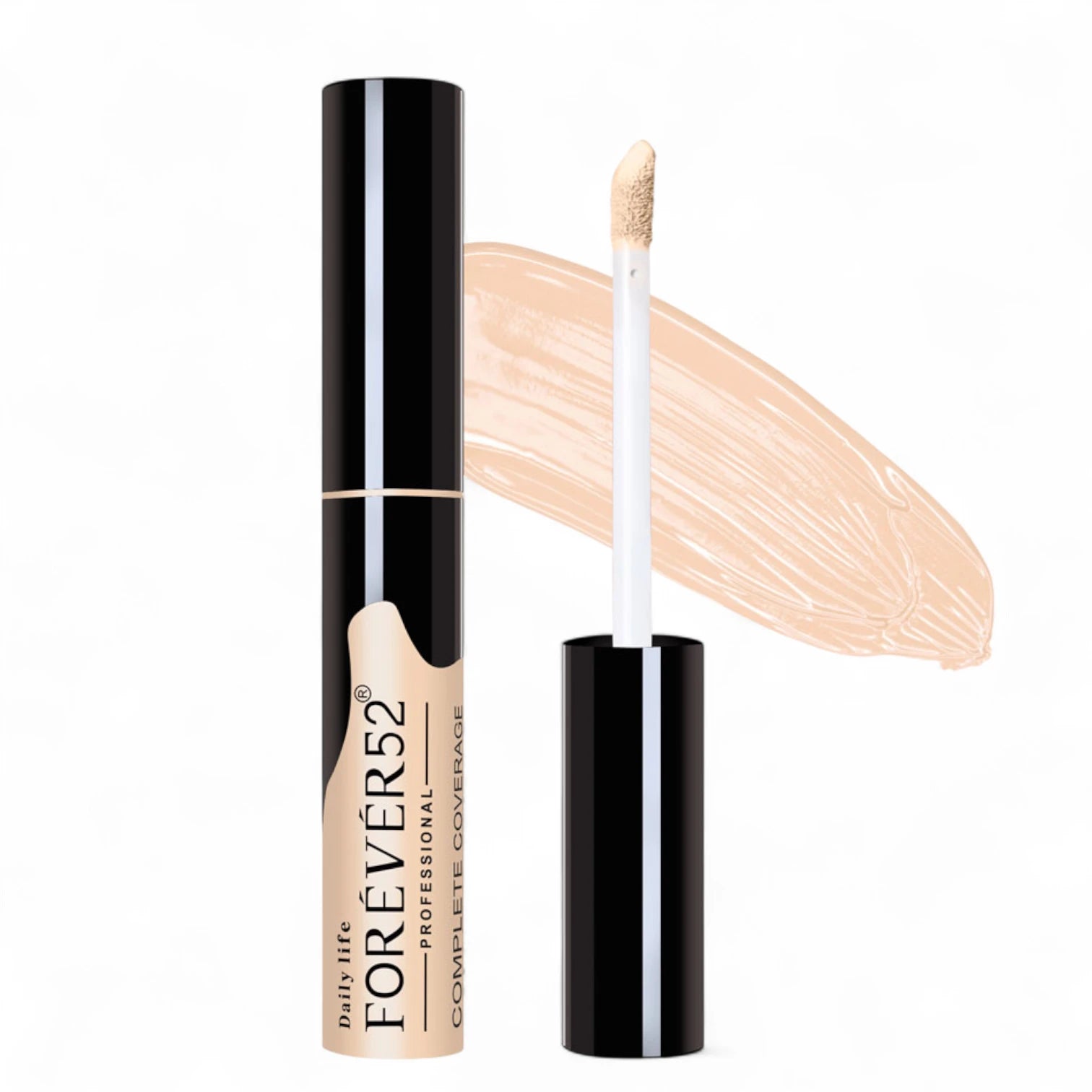 Forever52 Complete Coverage Concealer COV004 LATTE  – Full Coverage, Lightweight Formula | Dark Circle, Redness & Blemish Corrector with Luminous Matte Finish - Damoo