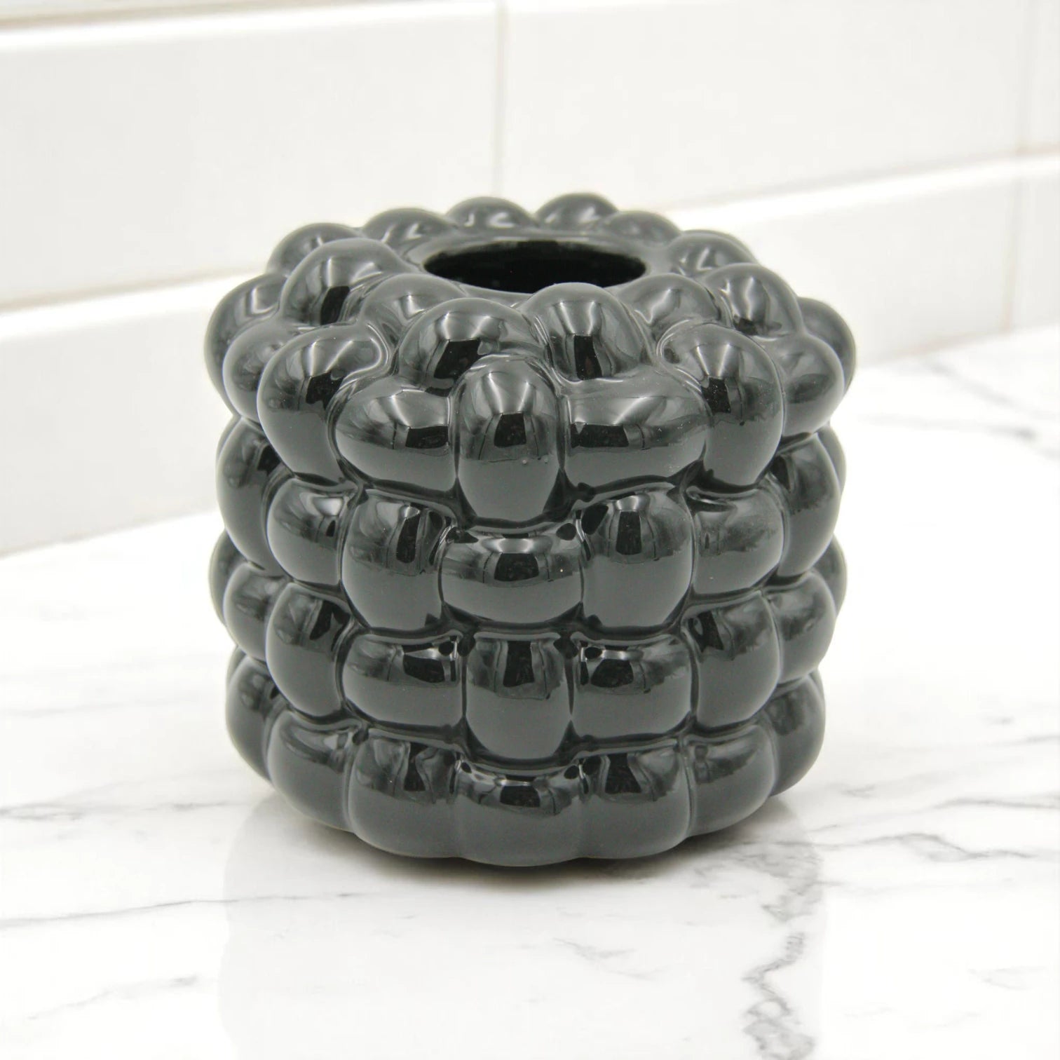 Cylinder Tissue Holder | Modern Desktop Napkin Dispenser for Home, Office, Car & More - Damoo
