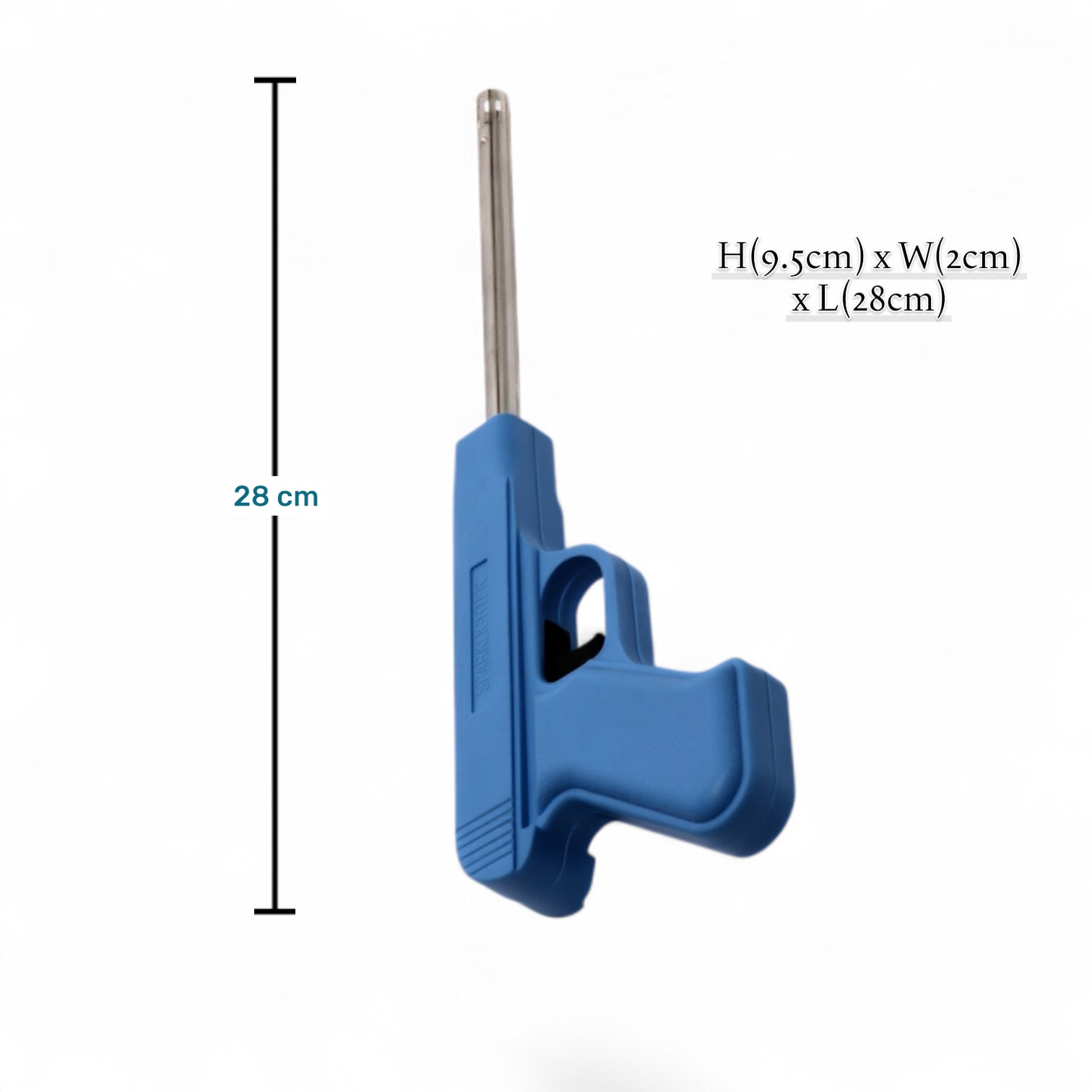 Energy JZDD-17 Kitchen Piezo Gas Lighter Gun for Gas Stove & BBQ – Battery-Free Safe Ignition (9.5H x 28L x 2W CM) - Damoo