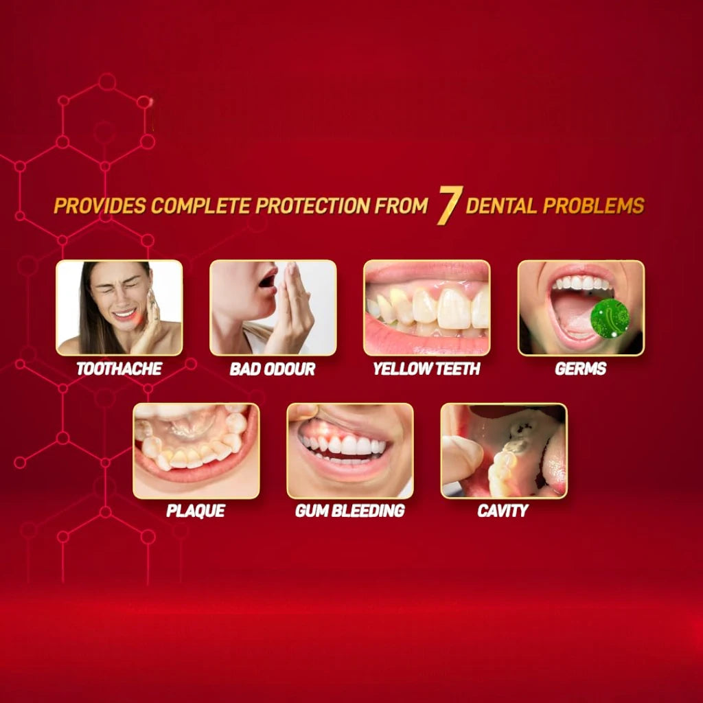 Dabur Red Ayurvedic Toothpaste for Teeth & Gums – 100 ML | Fluoride-Free Herbal Formula with Clove, Ginger, Peppermint & Tomar Seeds for Strong Teeth, Fresh Breath & Gum Health - Damoo