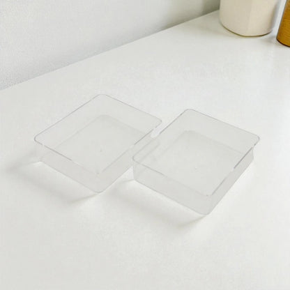 Damoo Acrylic & Wood Candy Box with Dual Compartments and Arabic Calligraphy – Covered Serving Box with Handle Tray - Damoo