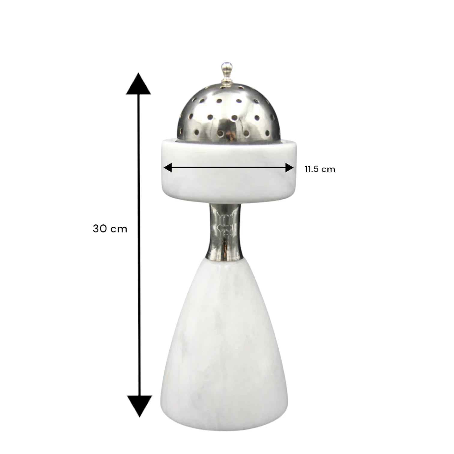 Damoo Arabic Design White Travertine Mabkhara – Handcrafted Marble Incense Burner for Bukhoor, Oud, and Bakhoor | Stone Mobkhar for Elegant Middle Eastern Decor - Damoo