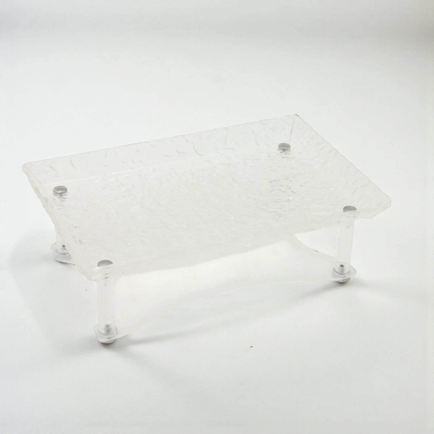 Damoo Clear Acrylic Snack Plate with Lid – Modern Covered Serving Box for Dates, Chocolates, Nuts, and Sweets – Elegant Tabletop Organizer for Ramadan, Eid, and Home Entertaining - Damoo
